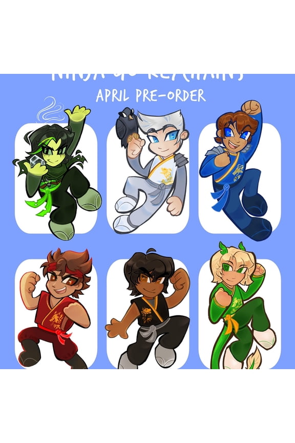 Ninja Go !! 2.5 Acrylic Character Keychains" (1 keychain)