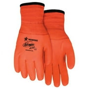 Cold Protection Gloves, Nylon / Acrylic Palm, Acrylic Terry Lining, High-Visibility Orange, L  9