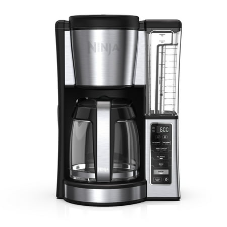 Ninja Coffee Maker, 12-Cup Coffee Brewer with Permanent Filter, 2 Brew Styles Classic & Rich, Adjustable Warming Plate, CE251 Black/Stainless Steel