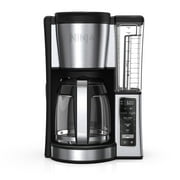 Ninja Coffee Maker, 12-Cup Coffee Brewer with Permanent Filter, 2 Brew Styles Classic & Rich, Adjustable Warming Plate, CE251 Black/Stainless Steel