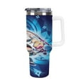 thumbnail image 1 of Ninja Kidz 40 Oz Tumbler With Handle And Straw, Stainless Steel Vacuum Travel Mug, Double Wall Vacuum Insulated Tumbler With Lid, Water Bottle for Gifts Party Office Coffee, 1 of 8