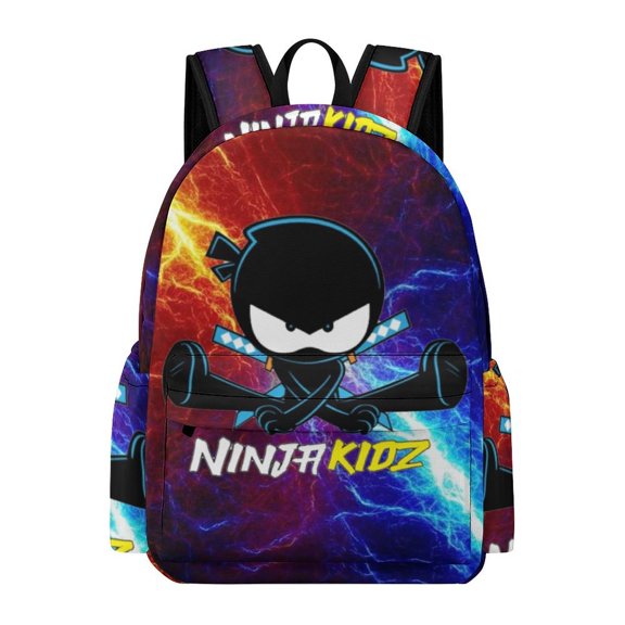 Ninja Kidz Adult Backpack Bookbag Large Capacity Daypack Rucksack for Outdoor Travel