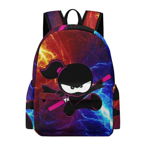 Ninja Kidz Adult Backpack Bookbag Large Capacity Daypack Rucksack for Outdoor Travel