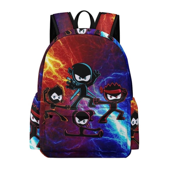 Ninja Kidz Adult Backpack Bookbag Large Capacity Daypack Rucksack for Outdoor Travel
