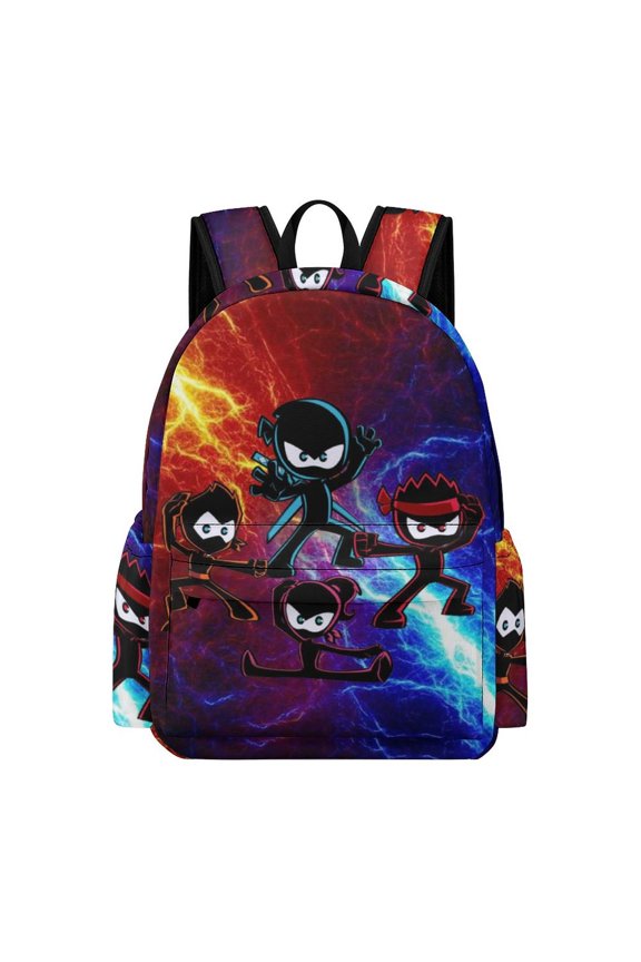 Ninja Kidz Adult Backpack Bookbag Large Capacity Daypack Rucksack for Outdoor Travel