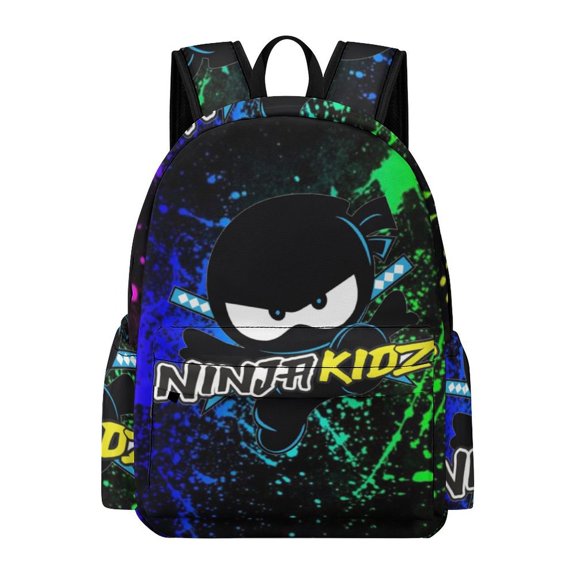 Ninja Kidz Adult Backpack Bookbag Large Capacity Daypack Rucksack for Outdoor Travel