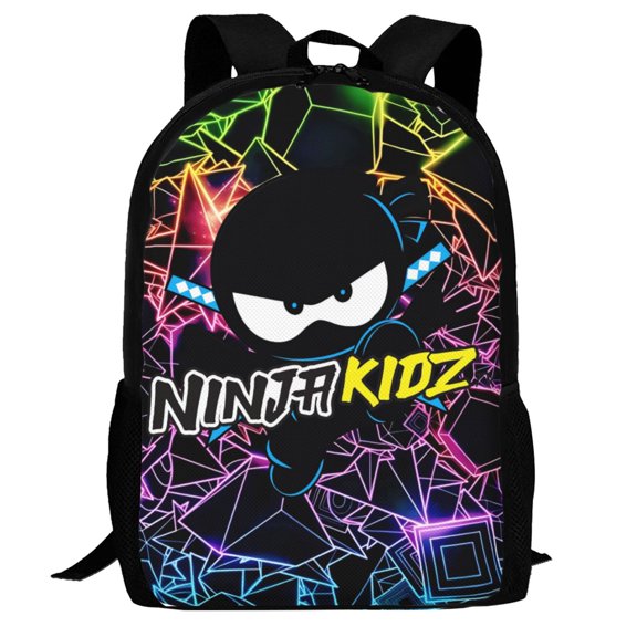 Ninja Kidz Backpack,3d Print Laptop Backpack Lightweight Casual Daypack Bookbag Multi-Function Travel Backpack 16.5 In