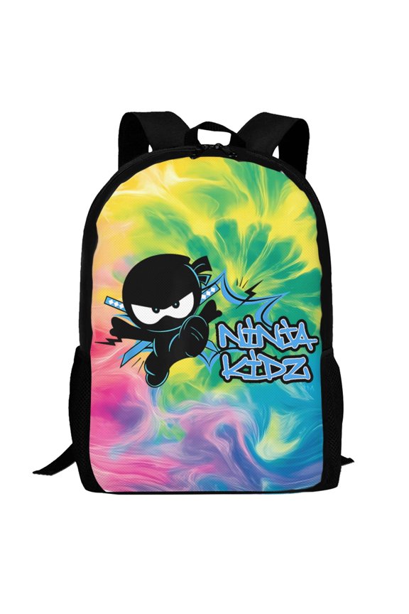 Ninja Kidz Backpack,3d Print Laptop Backpack Lightweight Casual Daypack Bookbag Multi-Function Travel Backpack 16.5 In