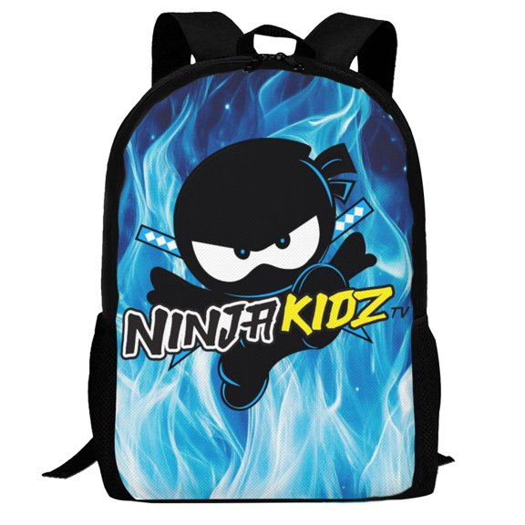 Ninja Kidz Backpack,3d Print Laptop Backpack Lightweight Casual Daypack Bookbag Multi-Function Travel Backpack 16.5 In