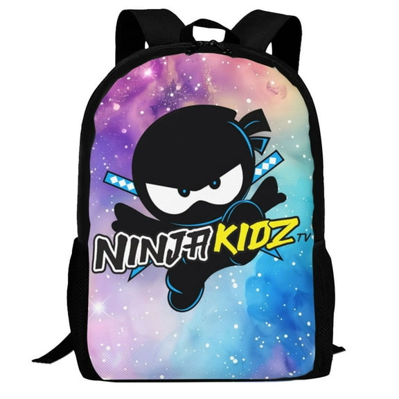 Ninja Kidz Backpack,3d Print Laptop Backpack Lightweight Casual Daypack Bookbag Multi-Function Travel Backpack 16.5 In