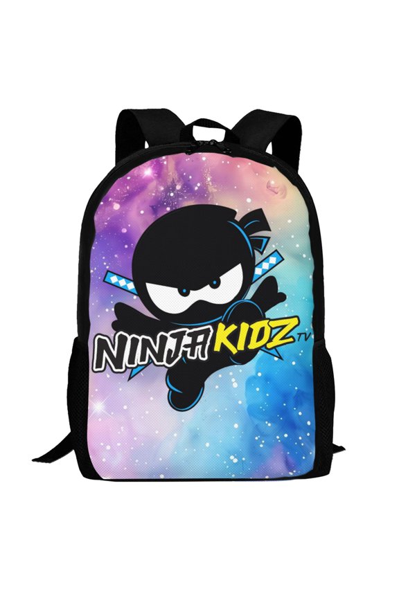 Ninja Kidz Backpack,3d Print Laptop Backpack Lightweight Casual Daypack Bookbag Multi-Function Travel Backpack 16.5 In