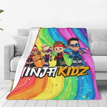 Ninja Kidz Blankets Flannel Fleece Warm Soft Throw Blanket For Couch Sofa Bed Living Room All Season Decor Gift 40"X30"
