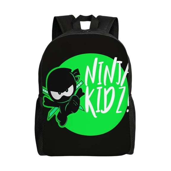Ninja Kidz Cartoon Backpack Cute Large Capacity Casual Unisex Laptop Bags Travel Sports Daypack Bookbags