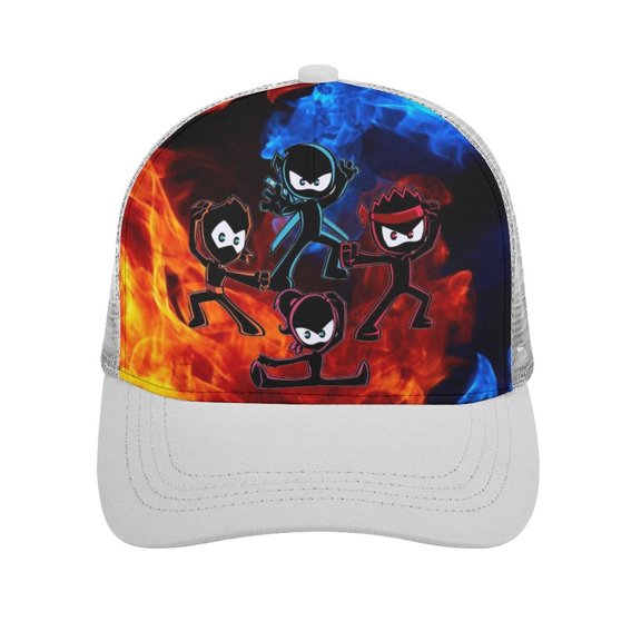 Ninja Kidz Caps Breathable Baseball Cap Dad Hat Adjustable Casual Trucker Caps for Outdoor Running Workouts