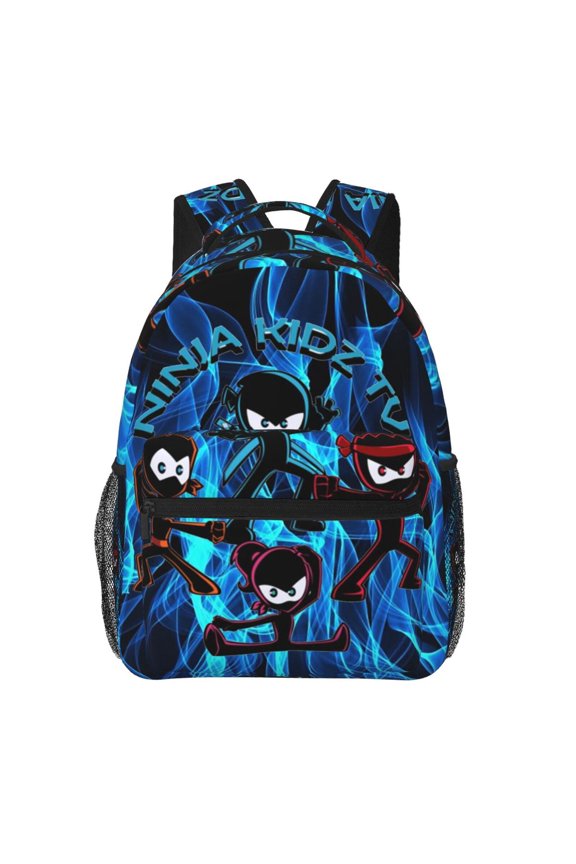 Ninja Kidz Casual Backpack Durable Bookbag Fashion Printed Daypack For School & Outdoor