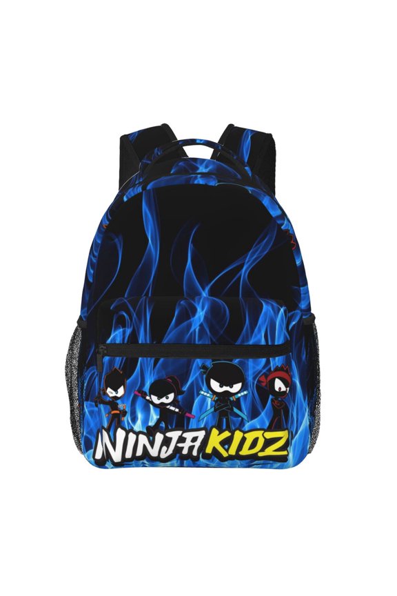 Ninja Kidz Casual Backpack Durable Bookbag Fashion Printed Daypack For School & Outdoor