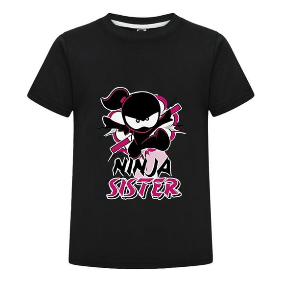 Ninja Kidz Fan Shirt for Kids – Soft and Stylish Cartoon Ninja Tee – Summer Crewneck Top for Boys and Girls Ages 3-14