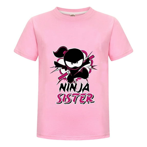 Ninja Kidz Fan Shirt for Kids – Soft and Stylish Cartoon Ninja Tee – Summer Crewneck Top for Boys and Girls Ages 3-14