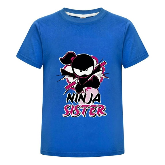 Ninja Kidz Fan Shirt for Kids – Soft and Stylish Cartoon Ninja Tee – Summer Crewneck Top for Boys and Girls Ages 3-14