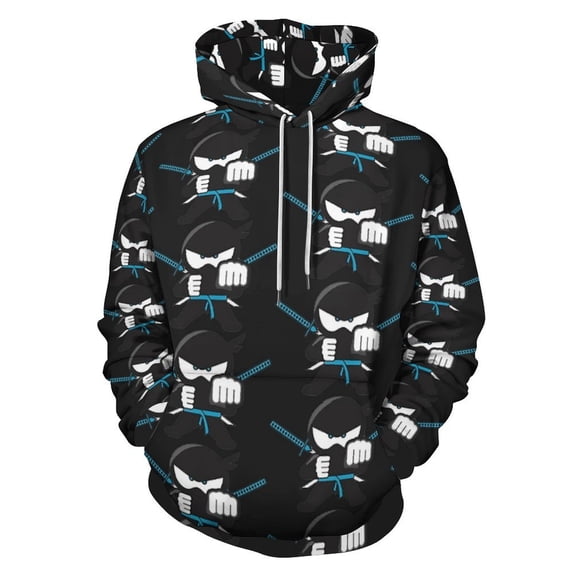 Ninja Kidz Hoodie 3D Print Pullover Hooded Long Sleeve Sweatshirts Tops Blouse with Pocket for Mens Womens