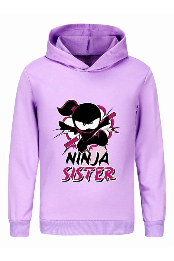 Ninja Kidz Hoodie – Boys Girls Youth Pullover Sweatshirt with Colorful Design for Kids