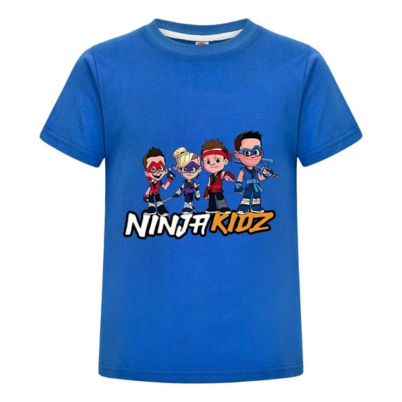 Ninja Kidz Inspired T-Shirt for Children – Colorful Ninja Print Tee – Perfect for School, Playdates, and Birthday Gifts