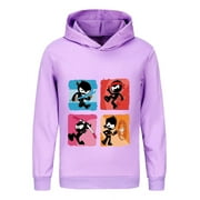 THOMBASE Ninja Kidz Kids Hoodie – Boys Girls Pullover Sweatshirt Cartoon Graphic, Long Sleeve Martial Arts Cosplay Top