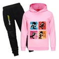 thumbnail image 1 of Ninja Kidz Kids Hoodie and Pants Set – Boys Girls 2-Piece Outfit – Cartoon Print Pullover Sweatshirt and Jogger Sweatpants for Casual Wear, Sports, Loungewear, 1 of 4