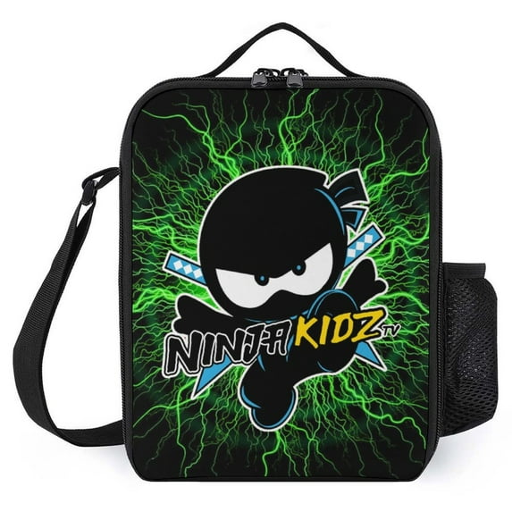Ninja Kidz Portable Lunch Bag, Insulated Lunch Box Reusable Lunch Totes Bag for Camping Hiking Travel Picnic