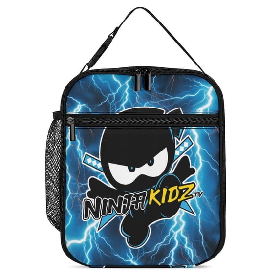Ninja Kidz Portable Lunch Bag, Insulated Lunch Box Reusable Lunch Totes Bag for Camping Hiking Travel Picnic