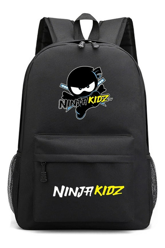Ninja Kidz School Backpack Colorful Character Bag Durable Lightweight Travel Bookbag with Pockets for Students, Gifts, and Daily Use