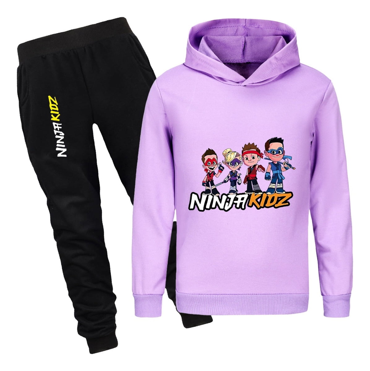 Ninja Kidz Tracksuit Set for Kids – Boys Girls Pullover Hoodie and