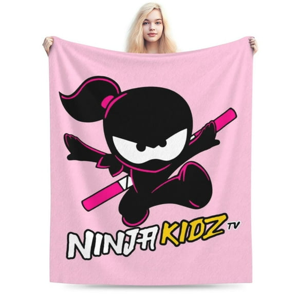 Ninja Kidz Ultra-Soft Micro Fleece Blanket Plush Fuzzy Cozy Bed Blankets Lightweight Reversible Air Conditioner Quilt 40"X30"