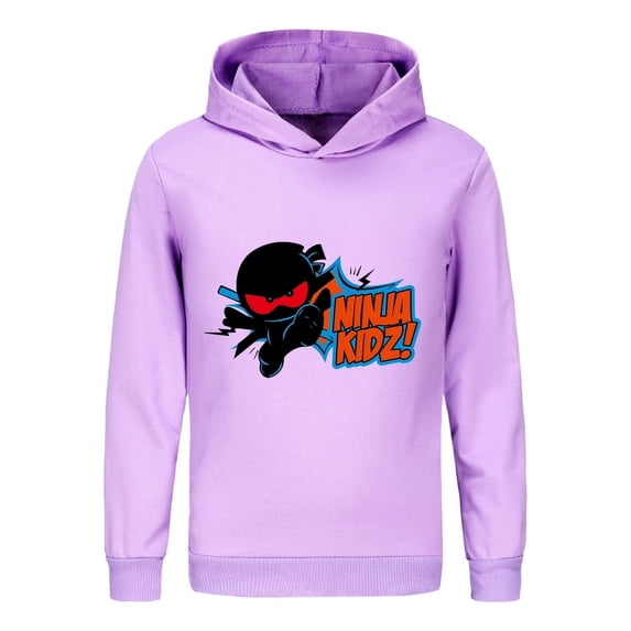 Ninja Kidz Youth Hoodie – Kids Sweatshirt with Colorful Print, Boys Girls Activewear for School or Play