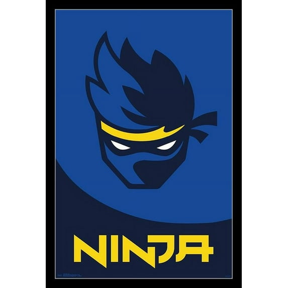 Ninja - Logo Laminated & Framed Poster Print (22 x 34)