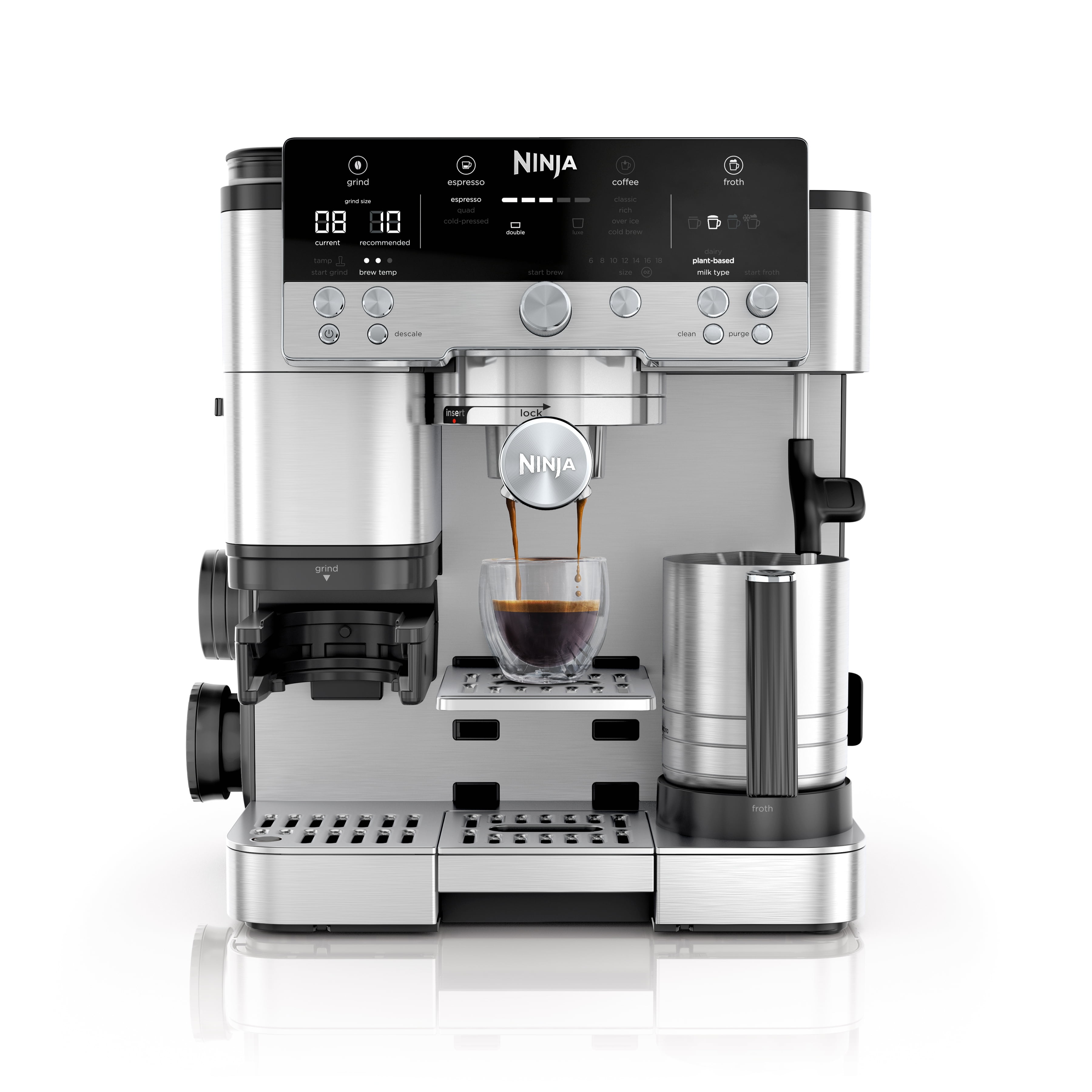 Ninja Luxe Café Premier Series Stainless Steel 3-in-1 Espresso Machine