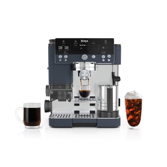 Ninja Luxe Caf Premier Series 3-in-1 Espresso & Coffee System with Barista Assist, Cold Brew, Grinder, ES601CY Cyberspace