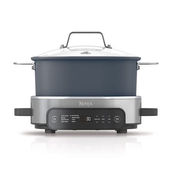 Ninja 10-in-1 Everyday PossibleCooker Pro 6.5-Qt, Slow Cook, Sear/Saut, 8Cooking Functions, Family-Sized Capacity, MC1101 Midnight Blue
