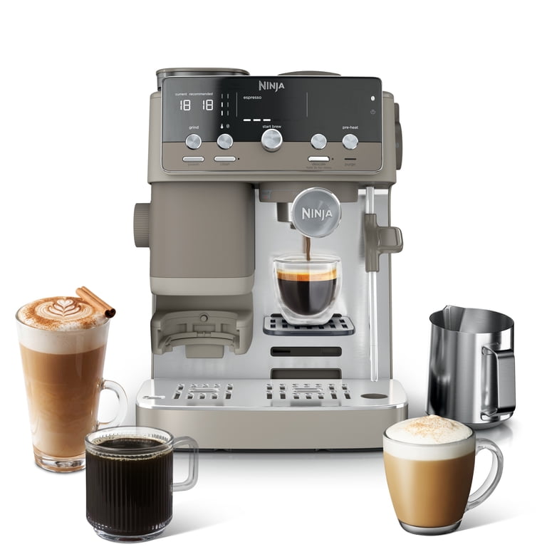Ninja Luxe Café Mini Espresso Machine, 2 in 1, Lattes, Cappuccinos