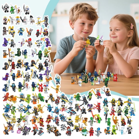 Ninja Minifigures Building Blocks Action Figure Halloween Christmas Gifts Educational Toys Collection 128PCS