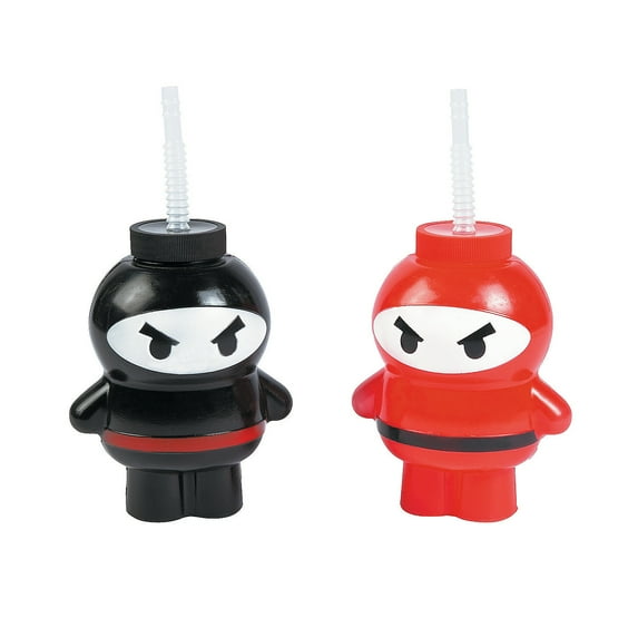 Ninja Molded Cups - Party Supplies - 12 Pieces