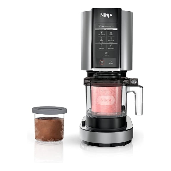 Ninja NC301 CREAMi Ice Cream Maker, 7 One-Touch Programs, Silver
