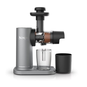 Ninja NeverClog Cold Press Juicer 150W, 18oz Jug, 30oz Pulp Container, 2-Speed, Compact, JC150