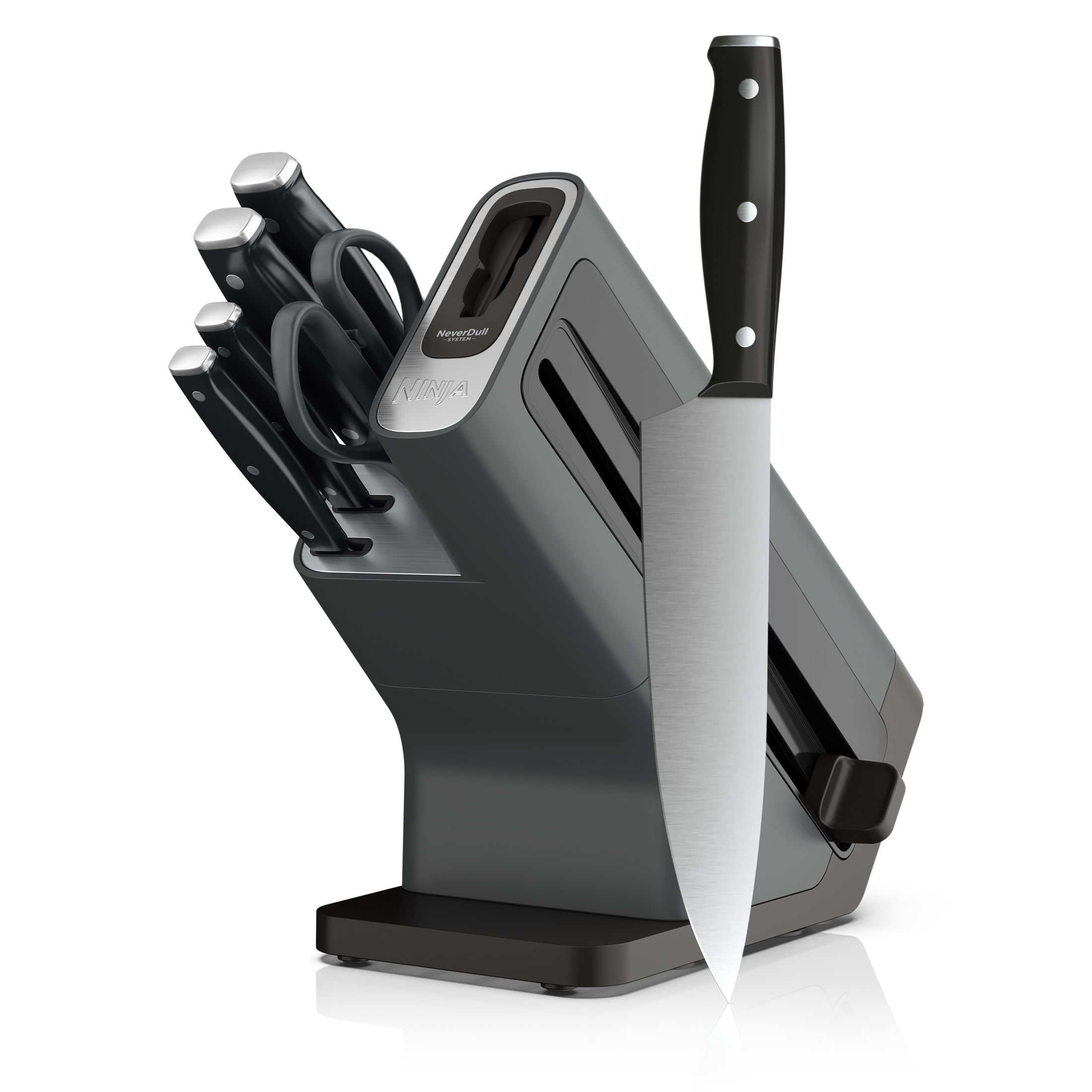 Walmart sales :  Ninja® NeverDull™ 7-Piece Prep Knife System, Essential, Stainless Steel, Built-in Sharpener, K12007BRN