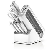 Ninja NeverDull Essential 10-Piece Knife System with Built-In Sharpener, Stain & Rust Resistant, K12010WH, White