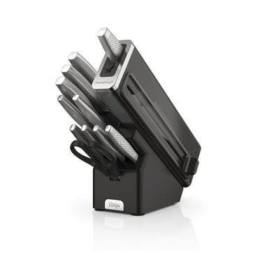 Ninja NeverDull Essential 12-Piece Stainless Steel Knife Set with Built-in Sharpener, K22012