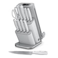 thumbnail image 1 of Ninja NeverDull Razor-Sharp 11-Piece Knife System with Removable Sharpener, Laser-Cut Blades, NK12011GY1, Light Gray, 1 of 12