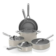 Ninja NeverStick Ceramic Pro 10-Piece Cookware Set, Stone