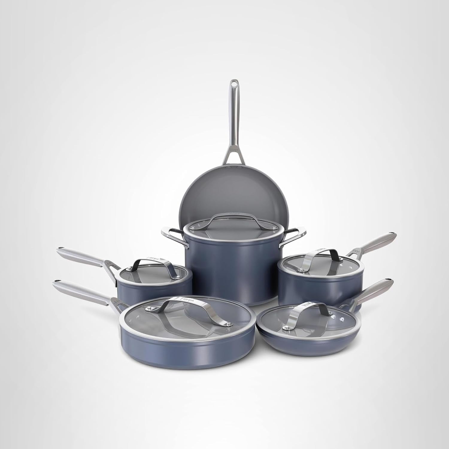 Ninja NeverStick Ceramic Pro 11-Piece Cookware Set, Midnight Blue