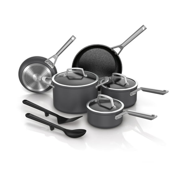 Ninja NeverStick Premium Hard-Anodized 10-Piece Cookware Set, C39010